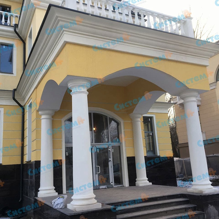 Верхняя часть колонны из пенопласта Верхняя часть колонны из пенопласта